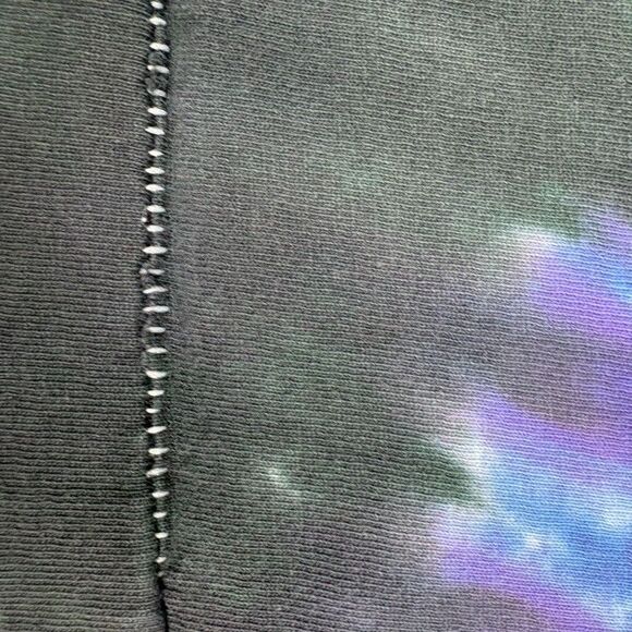 Vintage 90s Liquid Blue Grateful Dead Tie Dye Dancing Skeletons Shirt L USA - Picture 3 of 9